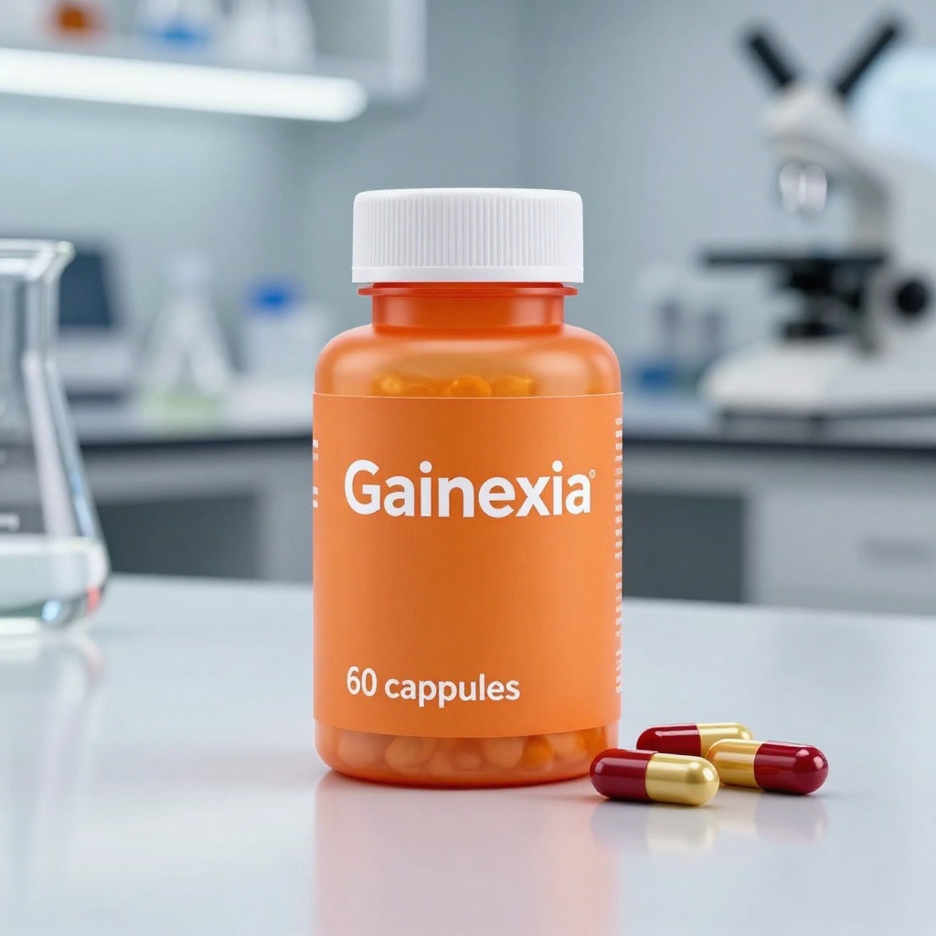 Gainexia - supliment pentru îmbunătățirea circulației sanguine în ambalaj modern, produs natural pentru sprijinirea funcțiilor cardiovasculare și menținerea sănătății vasculare